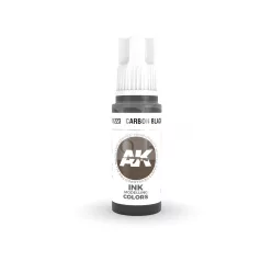   AK-Interactive - Acrylics 3rd generation Carbon Black INK 17ml - akrilfesték AK11223