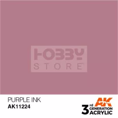  AK-Interactive - Acrylics 3rd generation Cardinal Violet INK 17ml - akrilfesték AK11224
