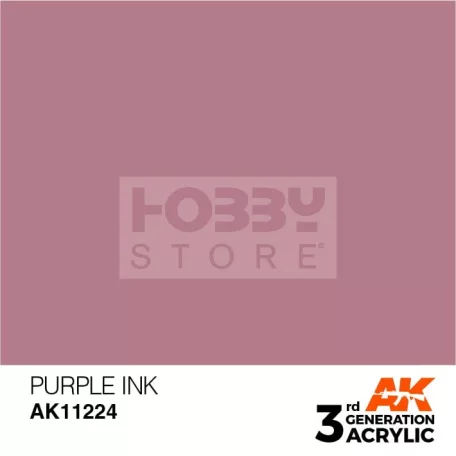 AK-Interactive - Acrylics 3rd generation Cardinal Violet INK 17ml - akrilfesték AK11224