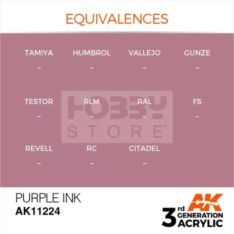 AK-Interactive - Acrylics 3rd generation Cardinal Violet INK 17ml - akrilfesték AK11224