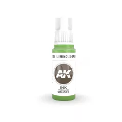   AK-Interactive - Acrylics 3rd generation Luminous Green INK 17ml - akrilfesték AK11225