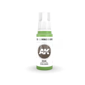   AK-Interactive - Acrylics 3rd generation Luminous Green INK 17ml - akrilfesték AK11225