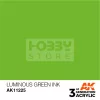 AK-Interactive - Acrylics 3rd generation Luminous Green INK 17ml - akrilfesték AK11225