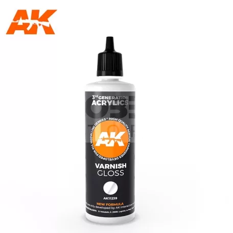 AK-Interactive - 3rd Generation  Gloss Varnish 100 ml - fényes lakk AK11239