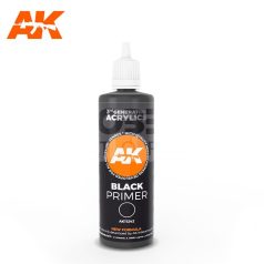   AK-Interactive - Black Primer 100 ml 3rd Generation - alapozó akrilfesték AK11242
