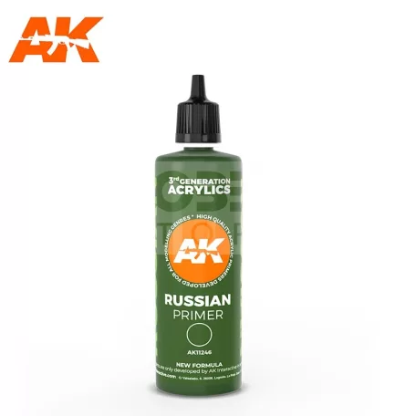 AK-Interactive - Russian green surface primer 100Ml - alapozó akrilfesték AK11246