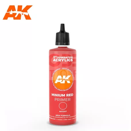 AK-Interactive - Minimum Red surface primer 100Ml - alapozó akrilfesték AK11247