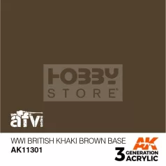   AK-Interactive - Acrylics 3rd generation WWI British Khaki Brown Base - akrilfesték AK11301