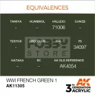 AK-Interactive - Acrylics 3rd generation WWI French Green 1 - akrilfesték AK11305
