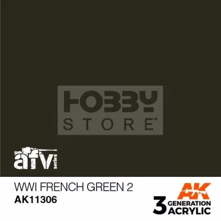 AK-Interactive - Acrylics 3rd generation WWI French Green 2 - akrilfesték AK11306