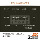 AK-Interactive - Acrylics 3rd generation WWI French Green 2 - akrilfesték AK11306