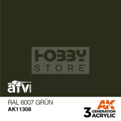   AK-Interactive - Acrylics 3rd generation RAL 6007 GrĂĽn  - akrilfesték AK11308