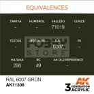 AK-Interactive - Acrylics 3rd generation RAL 6007 GrĂĽn  - akrilfesték AK11308