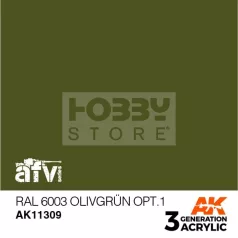   AK-Interactive - Acrylics 3rd generation RAL 6003 Olivgrün opt.1 - akrilfesték AK11309
