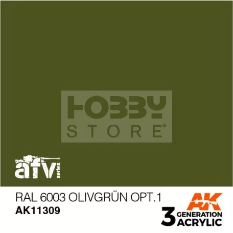 AK-Interactive - Acrylics 3rd generation RAL 6003 Olivgrün opt.1 - akrilfesték AK11309