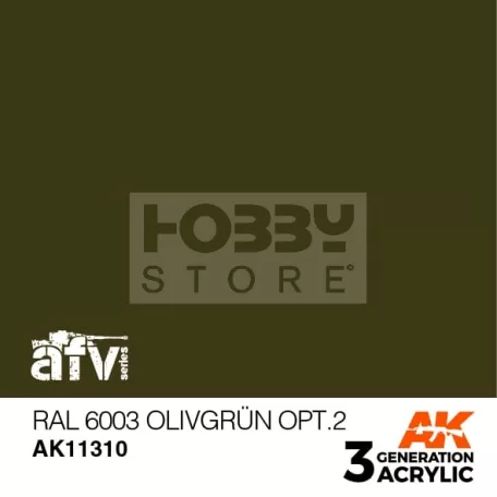 AK-Interactive - Acrylics 3rd generation RAL 6003 Olivgrün opt.2 - akrilfesték AK11310