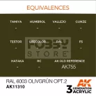 AK-Interactive - Acrylics 3rd generation RAL 6003 Olivgrün opt.2 - akrilfesték AK11310