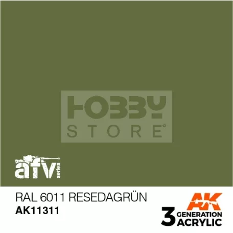 AK-Interactive - Acrylics 3rd generation RAL 6011 Resedagrün - akrilfesték AK11311