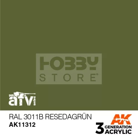 AK-Interactive - Acrylics 3rd generation RAL 6011B Resedagrün - akrilfesték AK11312