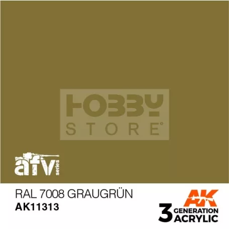 AK-Interactive - Acrylics 3rd generation RAL 7008 Graugrün - akrilfesték AK11313