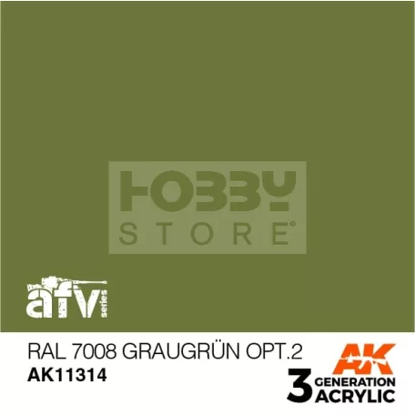 AK-Interactive - Acrylics 3rd generation RAL 7008 Graugrün Opt 2 - akrilfesték AK11314