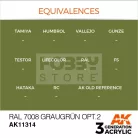 AK-Interactive - Acrylics 3rd generation RAL 7008 Graugrün Opt 2 - akrilfesték AK11314