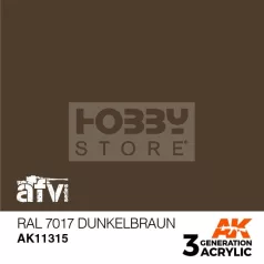   AK-Interactive - Acrylics 3rd generation RAL 7017 Dunkelbraun - akrilfesték AK11315