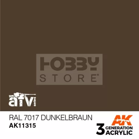 AK-Interactive - Acrylics 3rd generation RAL 7017 Dunkelbraun - akrilfesték AK11315