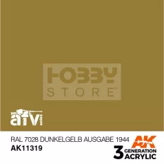   AK-Interactive - Acrylics 3rd generation RAL 7028 Dunkelgelb Ausgabe 1944 - akrilfesték AK11319