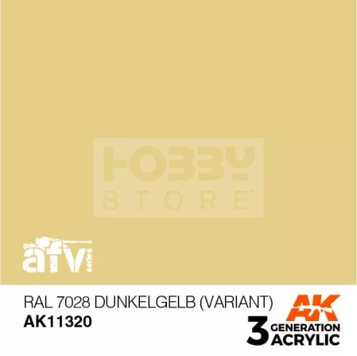 AK-Interactive - Acrylics 3rd generation RAL 7028 Dunkelgelb (Variant) - akrilfesték AK11320