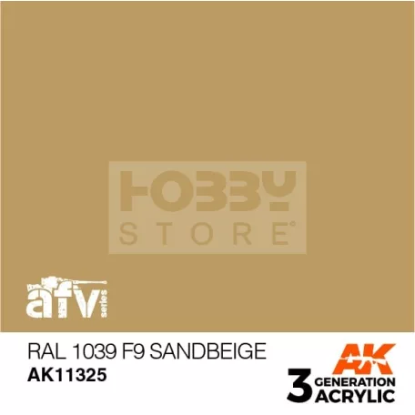 AK-Interactive - Acrylics 3rd generation RAL 1039 F9 Sandbeige - akrilfesték AK11325