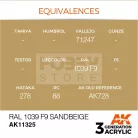 AK-Interactive - Acrylics 3rd generation RAL 1039 F9 Sandbeige - akrilfesték AK11325