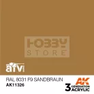AK-Interactive - Acrylics 3rd generation RAL 8031 F9 Sandbraun - akrilfesték AK11326