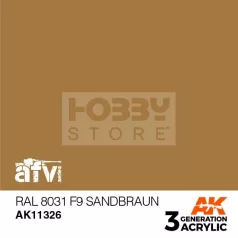   AK-Interactive - Acrylics 3rd generation RAL 8031 F9 Sandbraun - akrilfesték AK11326
