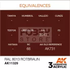 AK-Interactive - Acrylics 3rd generation RAL 8013 Rotbraun - akrilfesték AK11329