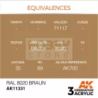 AK-Interactive - Acrylics 3rd generation RAL 8020 Braun - akrilfesték AK11331