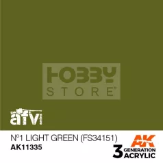   AK-Interactive - Acrylics 3rd generation NÂş1 Light Green (FS34151) - akrilfesték AK11335