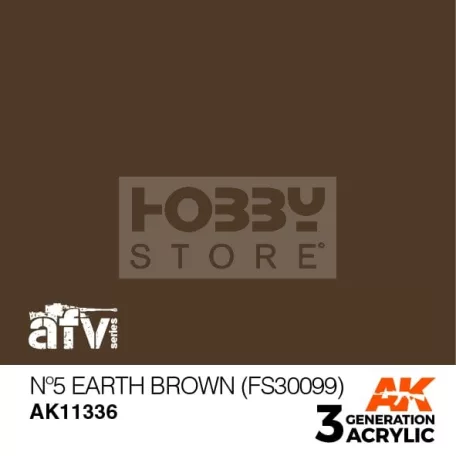 AK-Interactive - Acrylics 3rd generation NÂş5 Earth Brown (FS30099) - akrilfesték AK11336