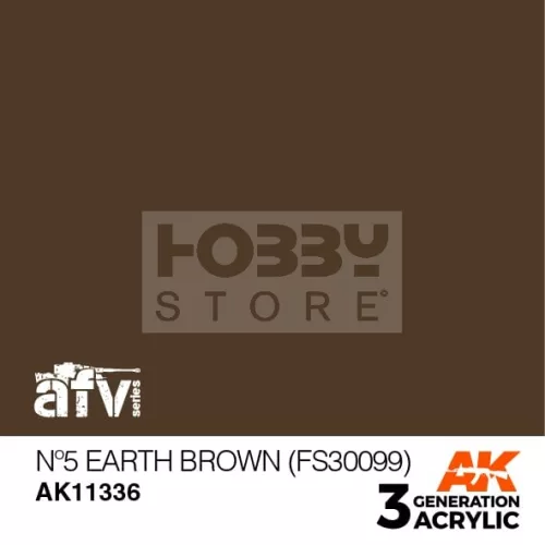 AK-Interactive - Acrylics 3rd generation NÂş5 Earth Brown (FS30099) - akrilfesték AK11336