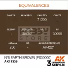 AK-Interactive - Acrylics 3rd generation NÂş5 Earth Brown (FS30099) - akrilfesték AK11336