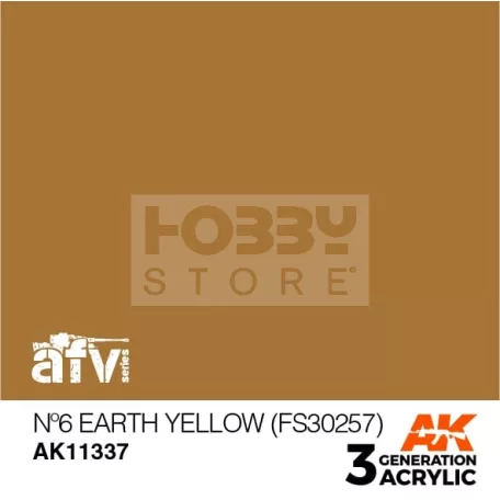 AK-Interactive - Acrylics 3rd generation NÂş6 Earth Yellow (FS30257) - akrilfesték AK11337