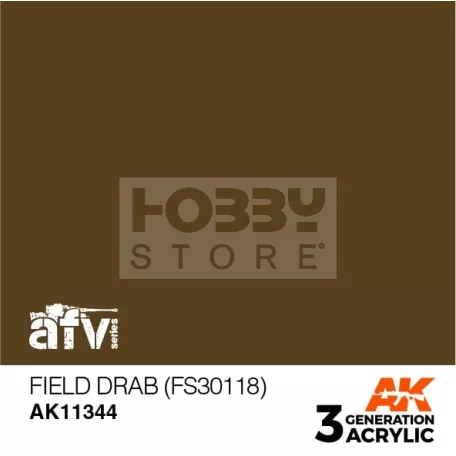 AK-Interactive - Acrylics 3rd generation Field Drab (FS30118) - akrilfesték AK11344