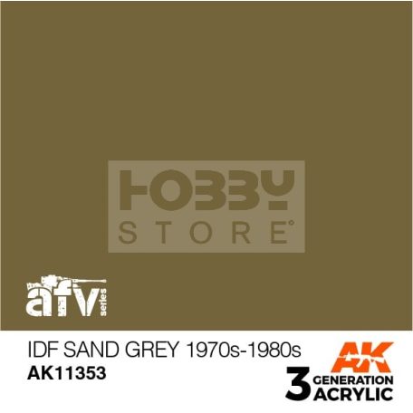AK-Interactive - Acrylics 3rd generation IDF Sand Grey 1970s-1980s - akrilfesték AK11353