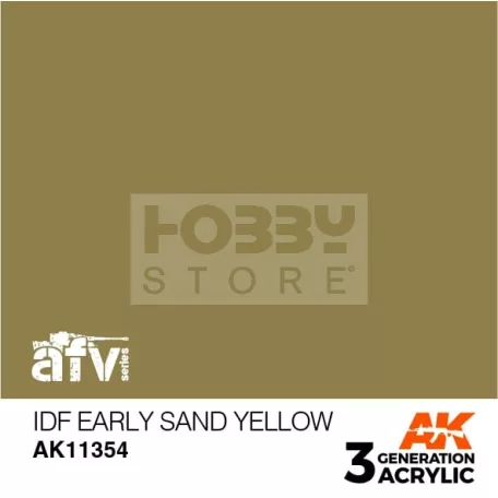 AK-Interactive - Acrylics 3rd generation IDF Early Sand Yellow - akrilfesték AK11354