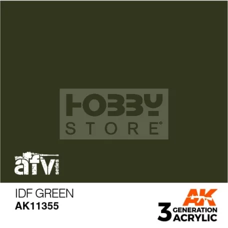 AK-Interactive - Acrylics 3rd generation IDF Green - akrilfesték AK11355