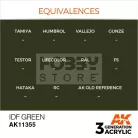 AK-Interactive - Acrylics 3rd generation IDF Green - akrilfesték AK11355