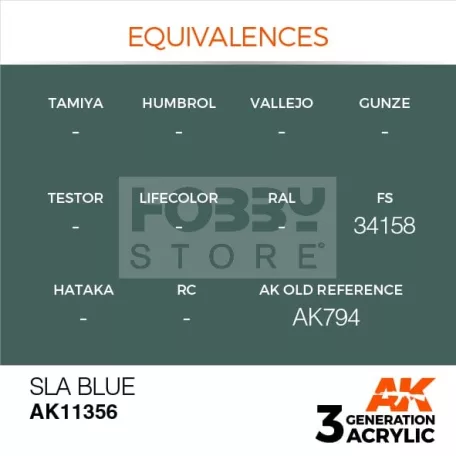 AK-Interactive - Acrylics 3rd generation SLA Blue - akrilfesték AK11356