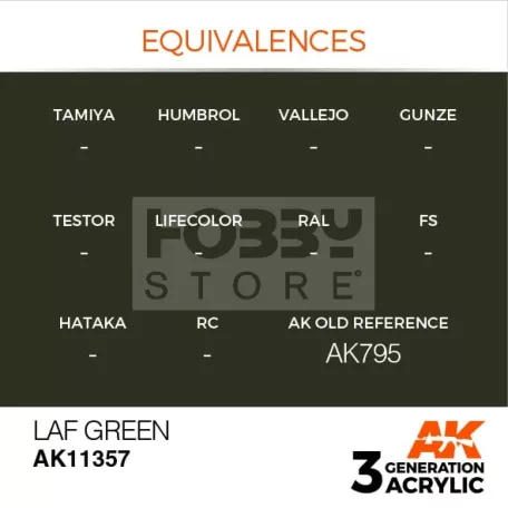 AK-Interactive - Acrylics 3rd generation LAF Green - akrilfesték AK11357