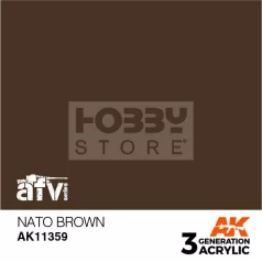   AK-Interactive - Acrylics 3rd generation NATO Brown - akrilfesték AK11359