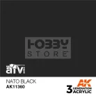 AK-Interactive - Acrylics 3rd generation NATO Black - akrilfesték AK11360